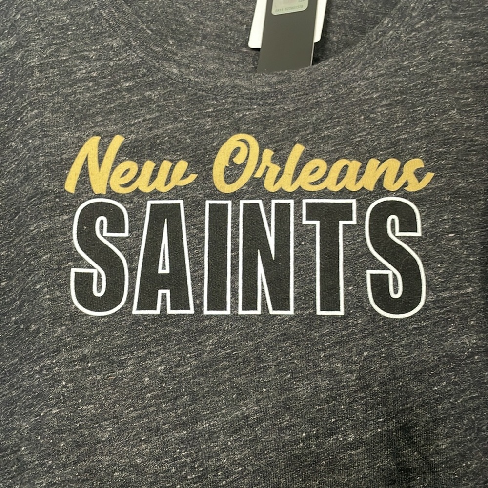 NWT New Orleans Saints Short Sleeve Athletic Top XL NFL Team Apparel New Era - Picture 2 of 6